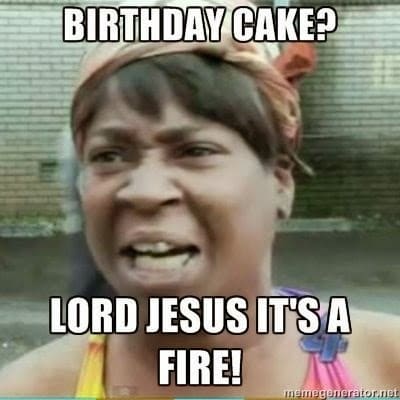 Birthday Cake funny meme