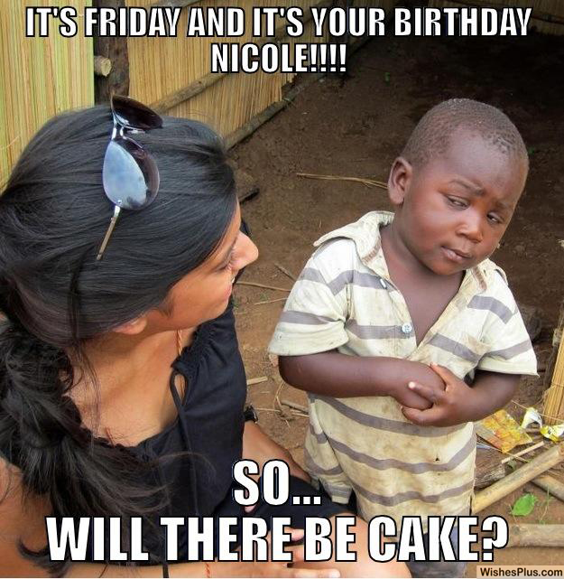 It's Friday and your birthday funniest birthday meme