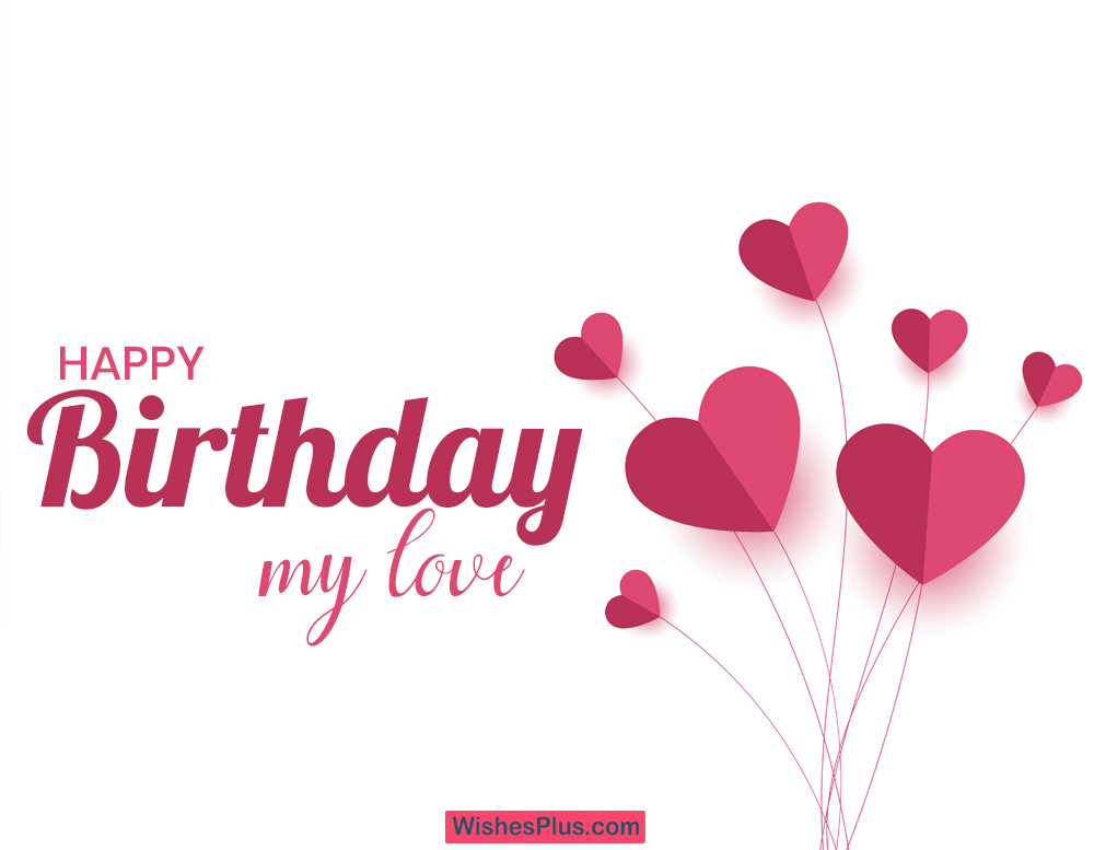 heart Happy Birthday love wishes for lover