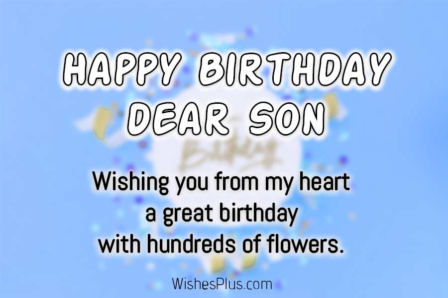 cute happy birthday wishes for son from mother