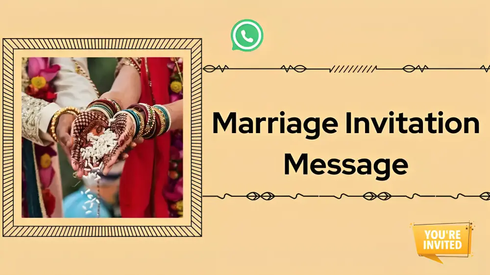 Wedding Invitation Message for WhatsApp